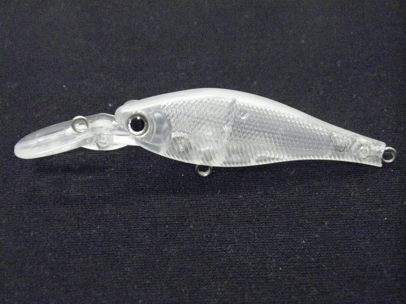 wLure 10 Blank Unpainted Minnow Jerkbait Medium Slow Floating Tight Wobble Fishing Lures with Free Eyes UPM515 - Image 1